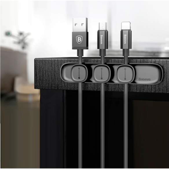 Baseus Peas Cable Clip | Magnetyczny uchwyt klips organizer do kabli 