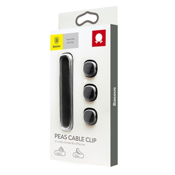 Baseus Peas Cable Clip | Magnetyczny uchwyt klips organizer do kabli 
