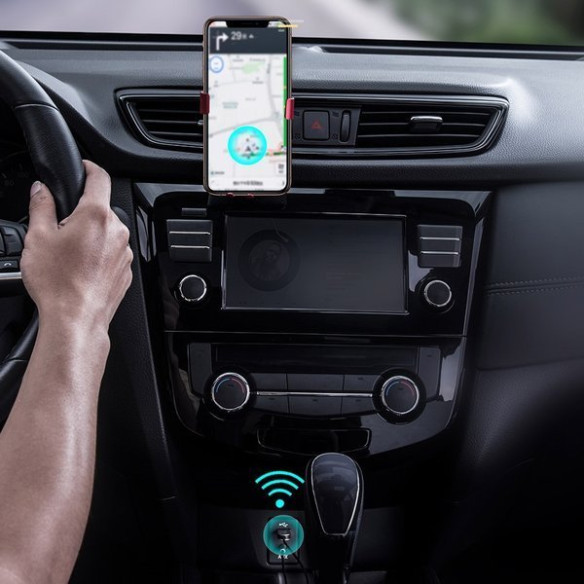 Baseus BA01 / Adapter transmiter Audio AUX odbiornik dźwięku Bluetooth 5.0 do samochodu