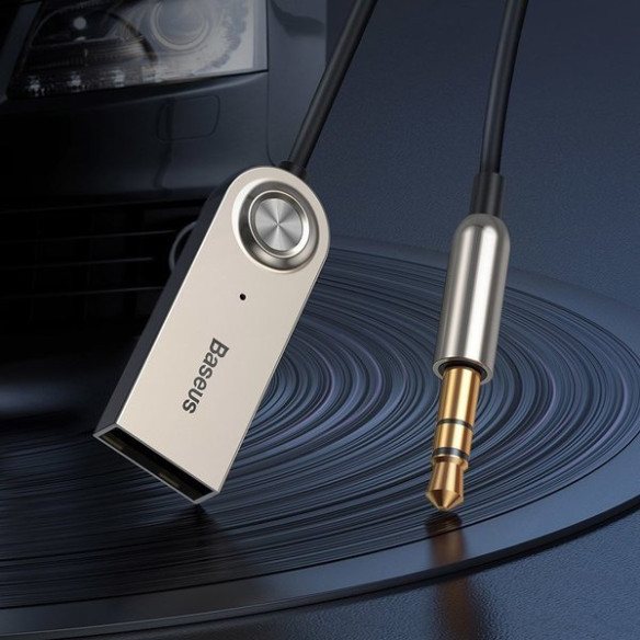 Baseus BA01 / Adapter transmiter Audio AUX odbiornik dźwięku Bluetooth 5.0 do samochodu