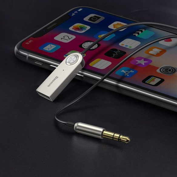 Baseus BA01 / Adapter transmiter Audio AUX odbiornik dźwięku Bluetooth 5.0 do samochodu