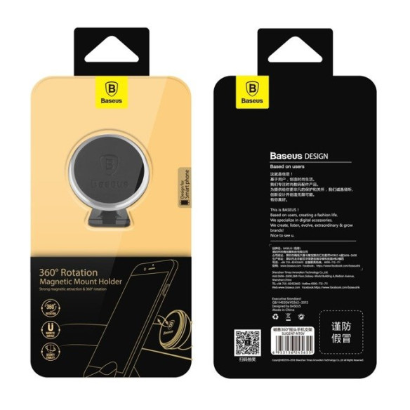 Baseus 360-degree Rotation | Uchwyt samochodowy magnetyczny do telefonu na kokpit deskę