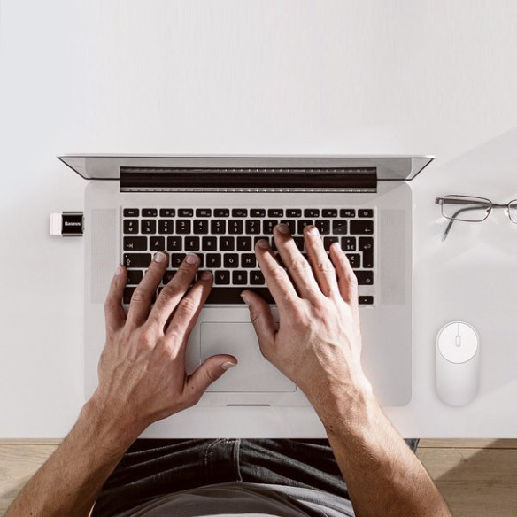 Baseus Mini USB | Adapter przejściówka OTG USB-A / USB-C 2,4A