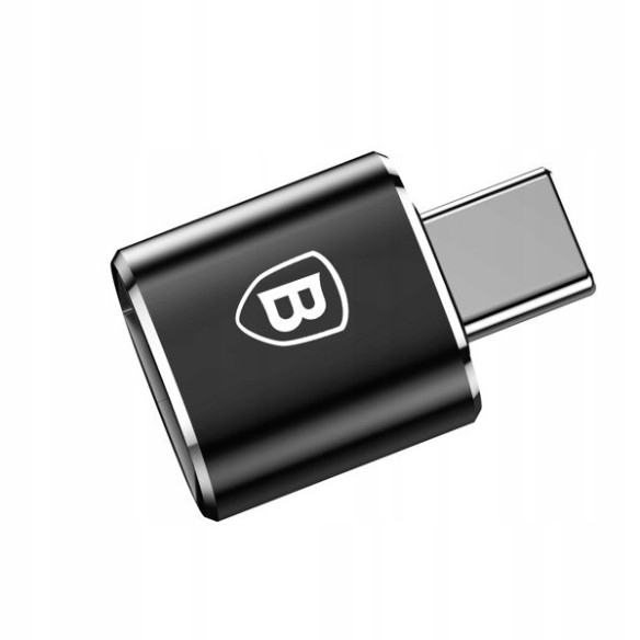 Baseus Mini USB | Adapter przejściówka OTG USB-A / USB-C 2,4A