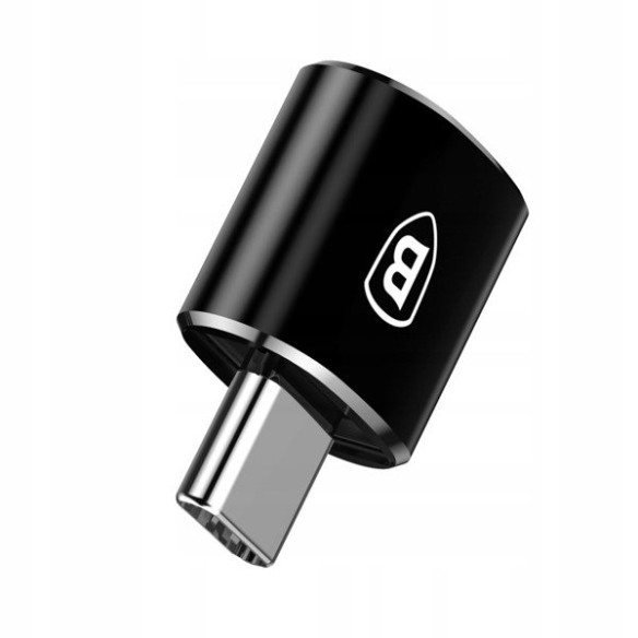 Baseus Mini USB | Adapter przejściówka OTG USB-A / USB-C 2,4A