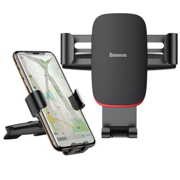 Baseus Metal Age | Uchwyt samochodowy grawitacyjny do slotu CD do telefonu 