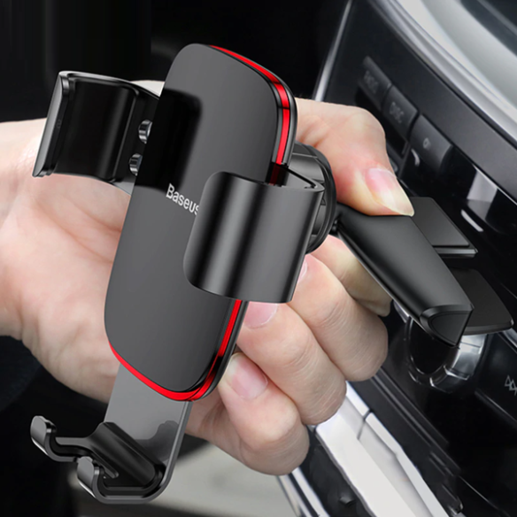Baseus Metal Age | Uchwyt samochodowy grawitacyjny do slotu CD do telefonu 