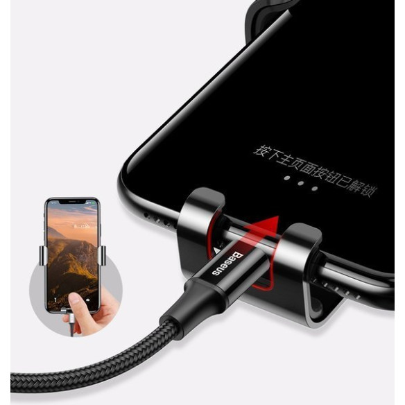 Baseus Metal Age | Uchwyt samochodowy grawitacyjny do slotu CD do telefonu 