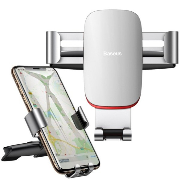 Baseus Metal Age | Samochodowy uchwyt grawitacyjny do slotu CD