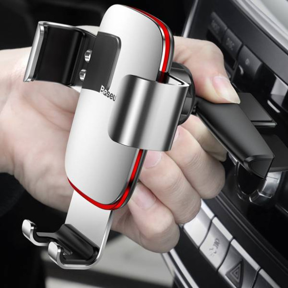 Baseus Metal Age | Samochodowy uchwyt grawitacyjny do slotu CD