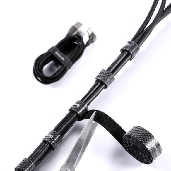 Baseus Colourful | Organizer rzep taśma opaska do kabli 3m