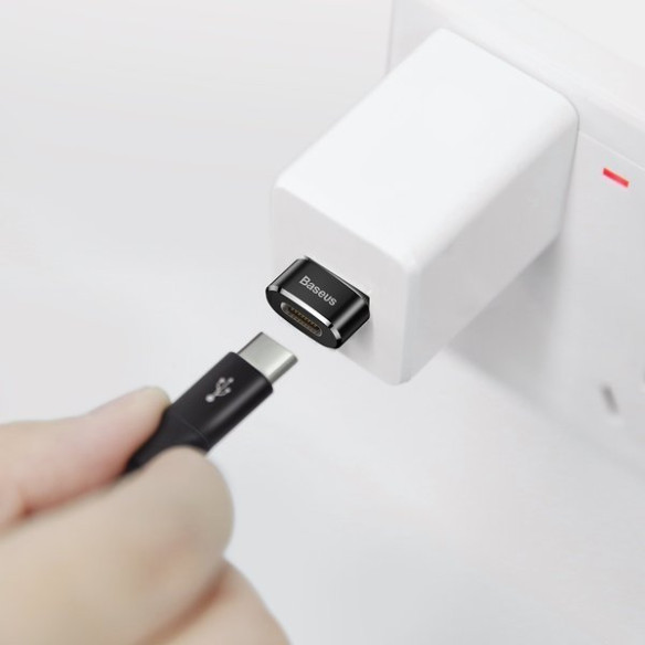 Baseus USB Male To Type-C Female | Adapter przejściówka z USB-A / USB-C OTG 3A