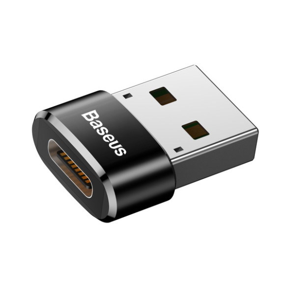Baseus USB Male To Type-C Female | Adapter przejściówka z USB-A / USB-C OTG 3A