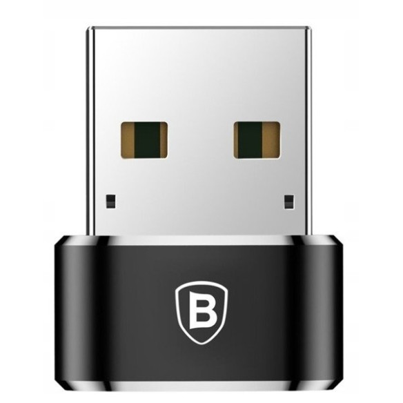 Baseus USB Male To Type-C Female | Adapter przejściówka z USB-A / USB-C OTG 3A