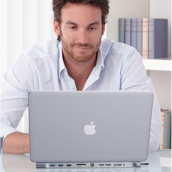 Baseus Enjoyment Series | Adapter Hub 11w1 USB Type-C  PD / HD4K*2 / VGA / RJ45 / SD/TF/ USB*3 / Audio do MacBook