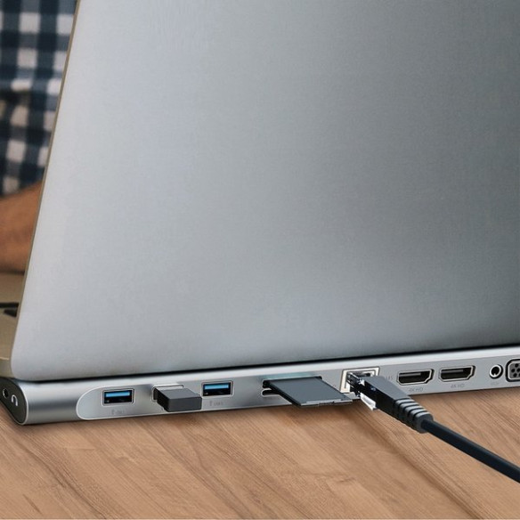 Baseus Enjoyment Series | Adapter Hub 11w1 USB Type-C  PD / HD4K*2 / VGA / RJ45 / SD/TF/ USB*3 / Audio do MacBook