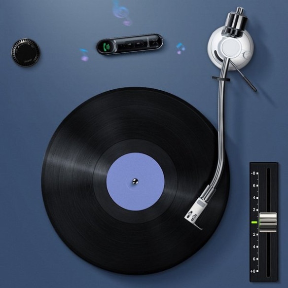 Baseus Qiyin | Transmiter odbiornik dźwięku bluetooth AUX do samochodu